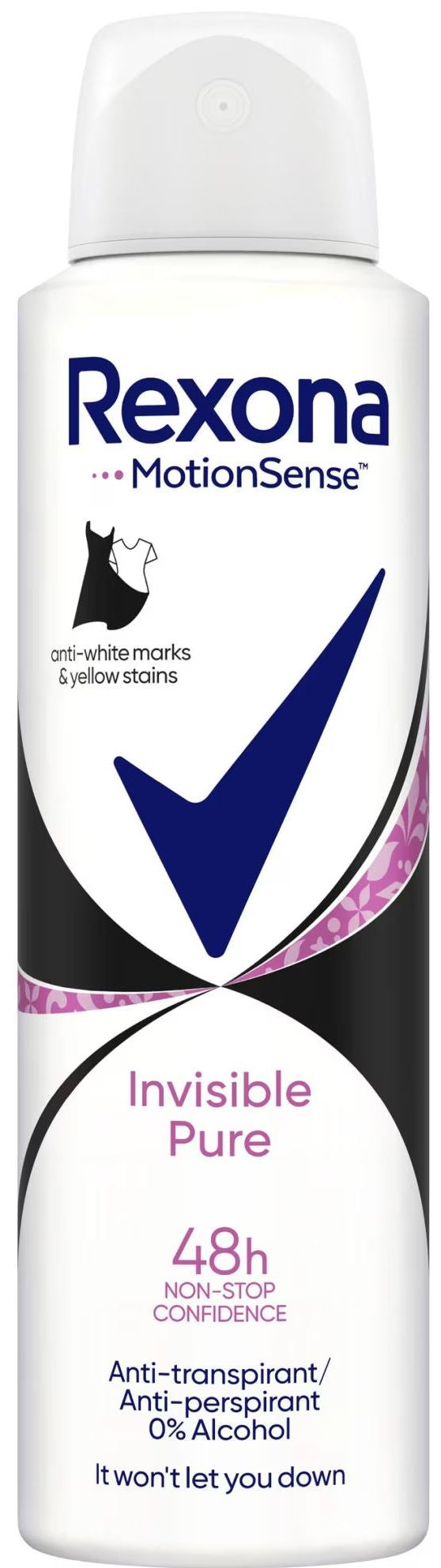 Rexona Pure Diamond Women's Antiperspirant Deodorant, 150 mL