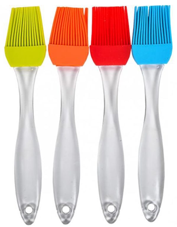 Wefun Silicone Pastry Brush with Clear Handle, 17 cm