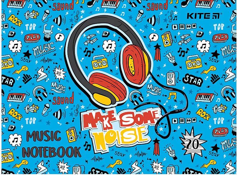 Kite K24-405 Music Manuscript Notebook, 20 Sheets