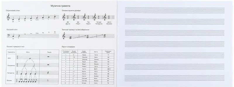 Kite K24-405 Music Manuscript Notebook, 20 Sheets - Image 2