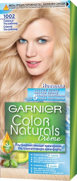Garnier Color Naturals 1002 Snow Ultra Blonde Cream Hair Color