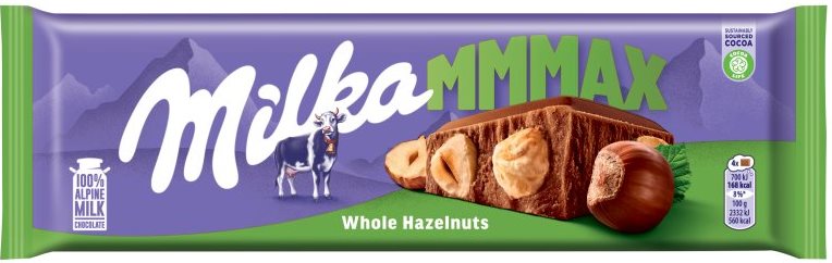 Milka Whole Hazelnuts Milk Chocolate, 270 g