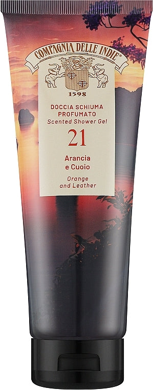 Compagnia delle Indie 21 Orange & Leather Shower Gel, 250 mL