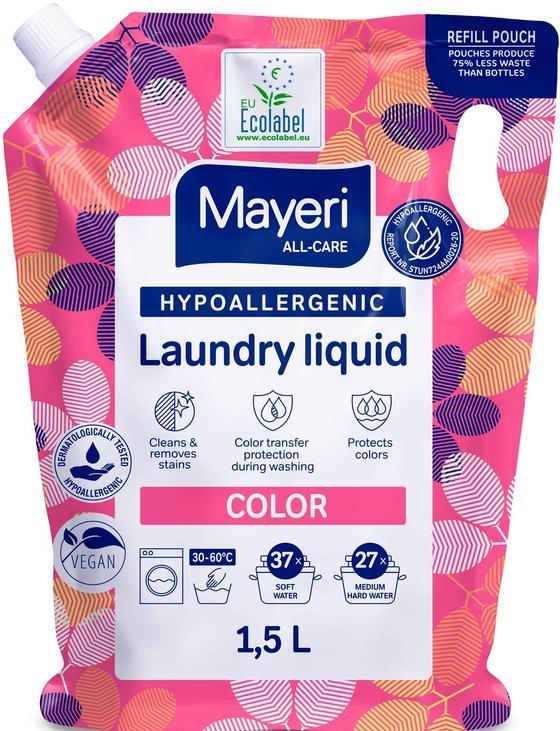 Mayeri Color Laundry Detergent Gel Pouch, 1.5 L