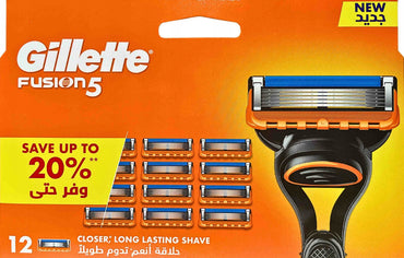 Gillette Fusion5 Razor Blade Refill Cartridges, 12 pcs (Price per 1 pc) - Image 2