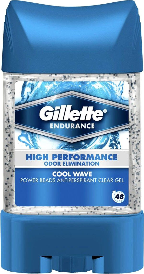 Gillette Cool Wave Men's Gel Antiperspirant Deodorant, 75 mL