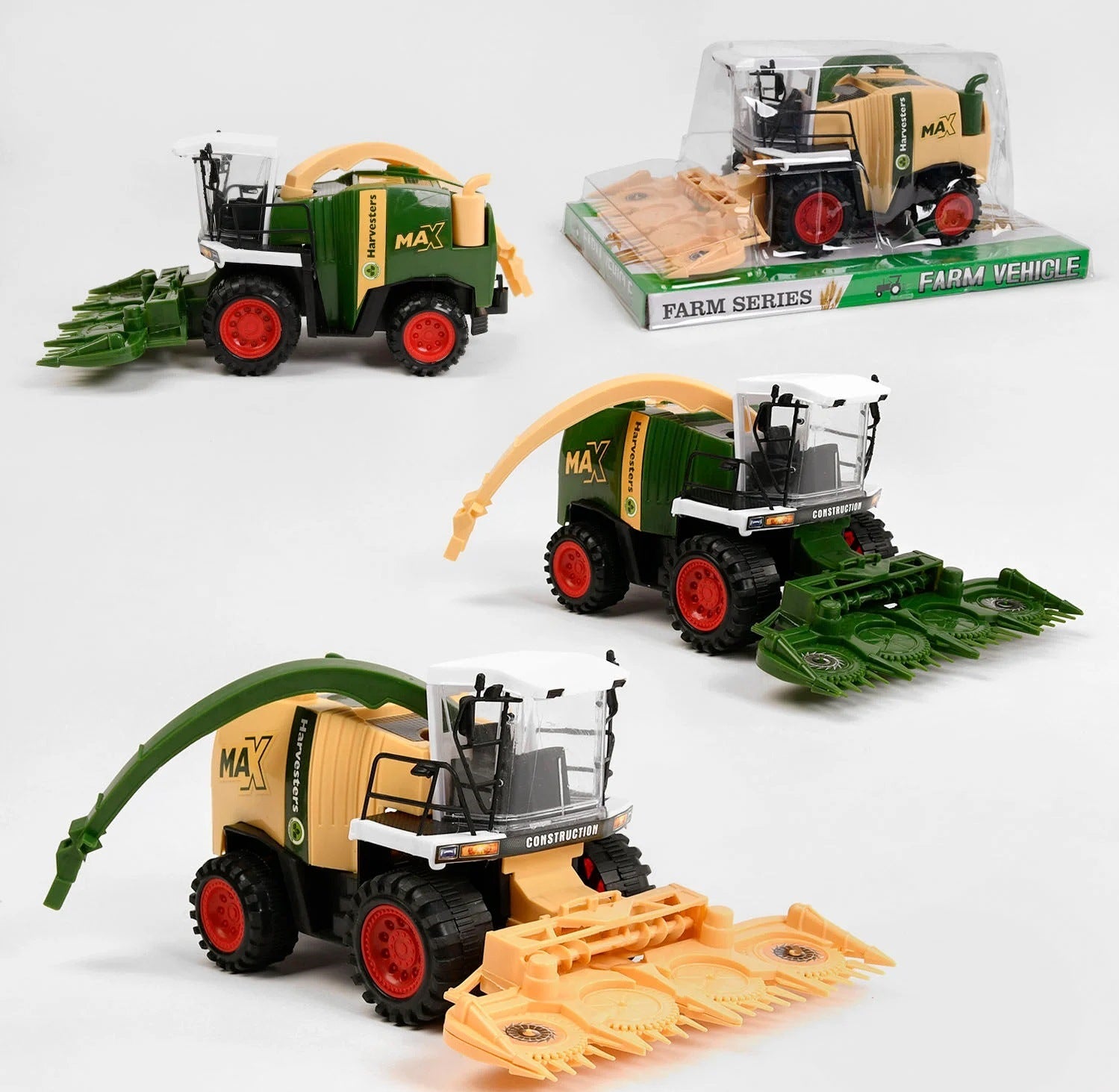 0488-253 Friction-Powered Combine Harvester Toy