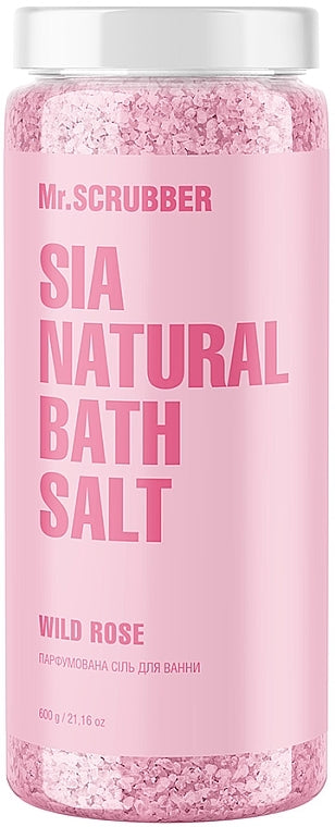 Mr. Scrubber Wild Rose Perfumed Bath Salt, 600 g