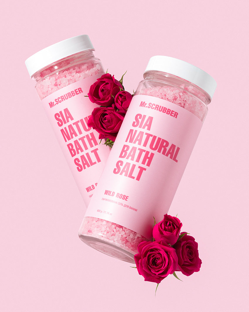 Mr. Scrubber Wild Rose Perfumed Bath Salt, 600 g - Image 2