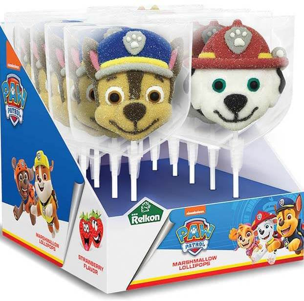 Relkon Paw Patrol 64101 Marshmallow Lollipops, 45 g