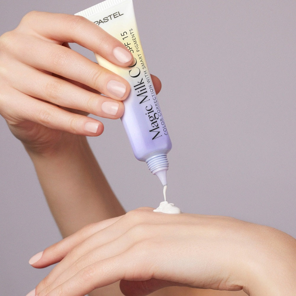 Pastel Magic Milk SPF 15 Smart Pigment Color-Correcting CC Cream Shade 50 Light Medium, 30 mL - Image 3