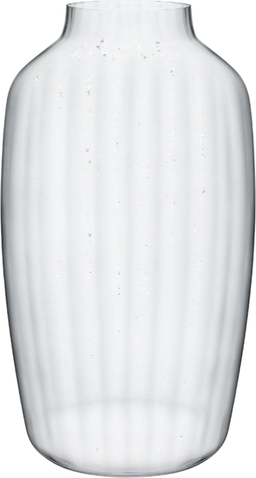 Rona Ambiente Optical Glass Flower Vase, 30 cm