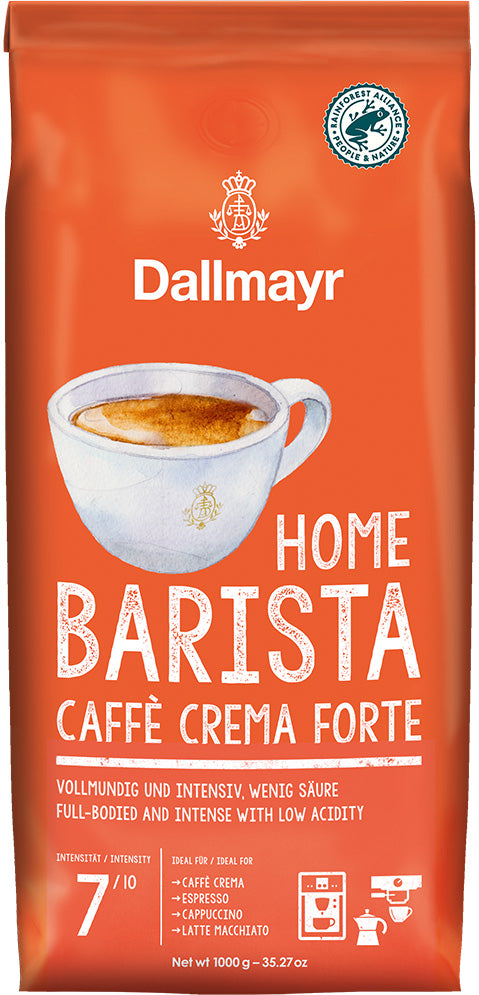Dallmayr Home Barista Crema Forte Coffee Beans, 1 kg