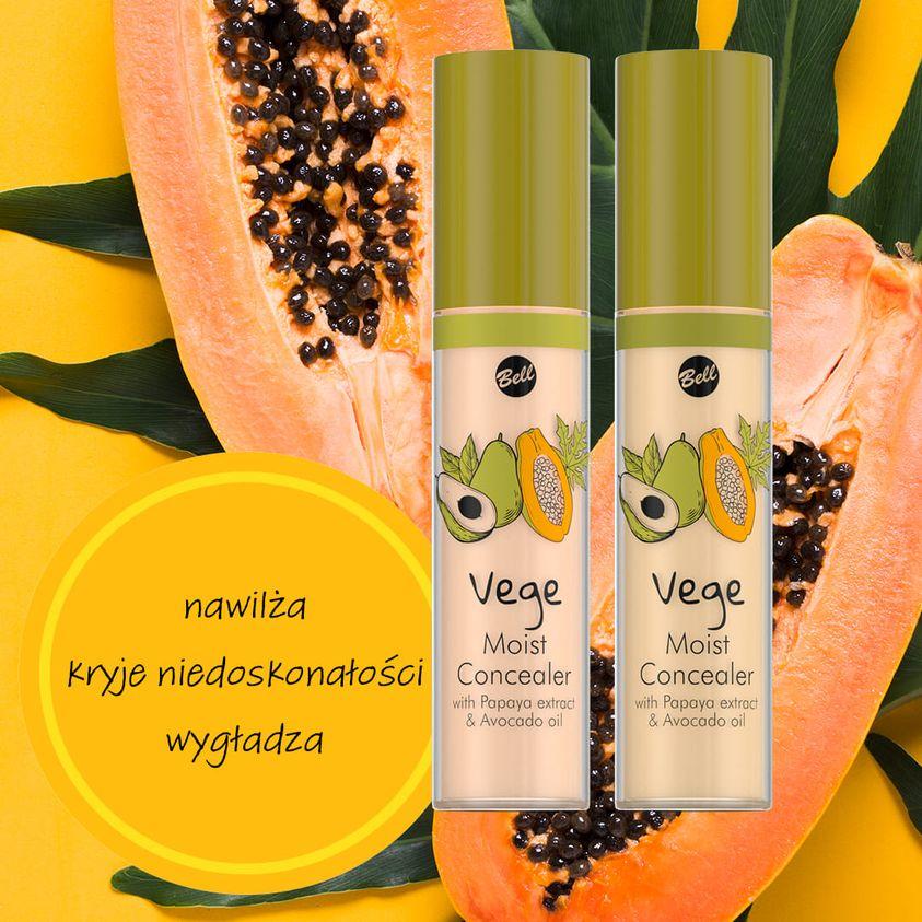 Bell Vege Moist Concealer 02 Medium for Face & Eyes, 4.2 g - Image 3