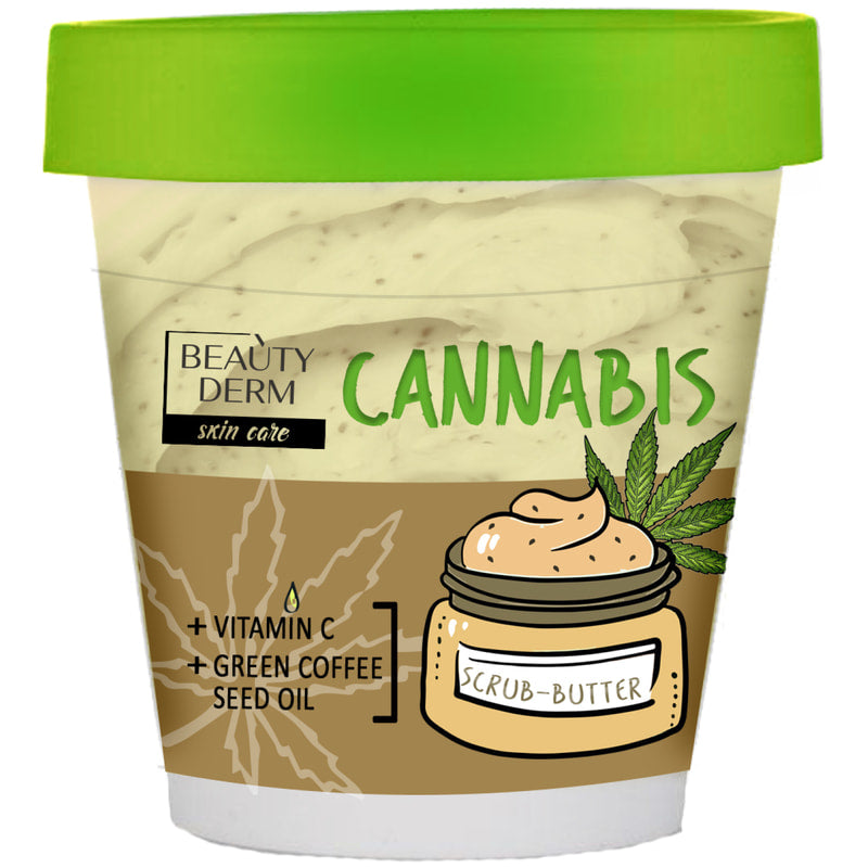 Beautyderm Cannabis Body Scrub Butter, 250 g