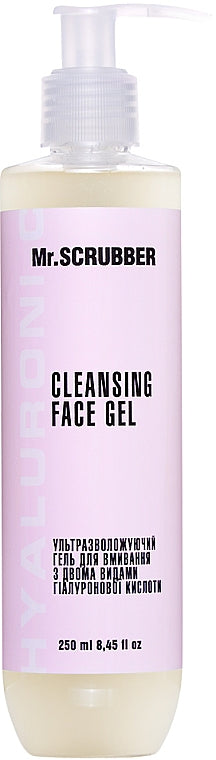 Mr.Scrubber Dual Hyaluronic Acid Ultra-Moisturizing Face Wash Gel, 250 mL