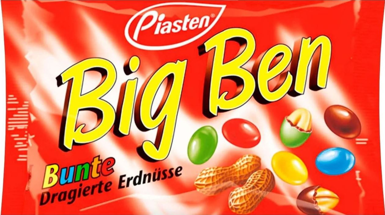 Piasten Big Ben Peanuts in Milk Chocolate Dragees, 250 g