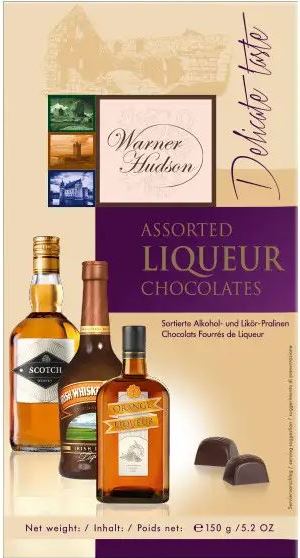 Warner Hudson Assorted Liqueur Chocolates, 150 g