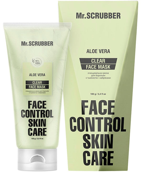 Mr. Scrubber Clear Face Control Cleansing Face Mask for Dullness & Puffiness, 100 g