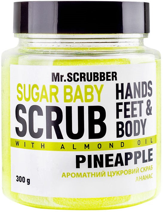 Mr. Scrubber Pineapple Sugar Body Scrub, 300 g