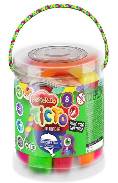 Master-Do TMD-01-07U Modeling Dough, 8 Colors