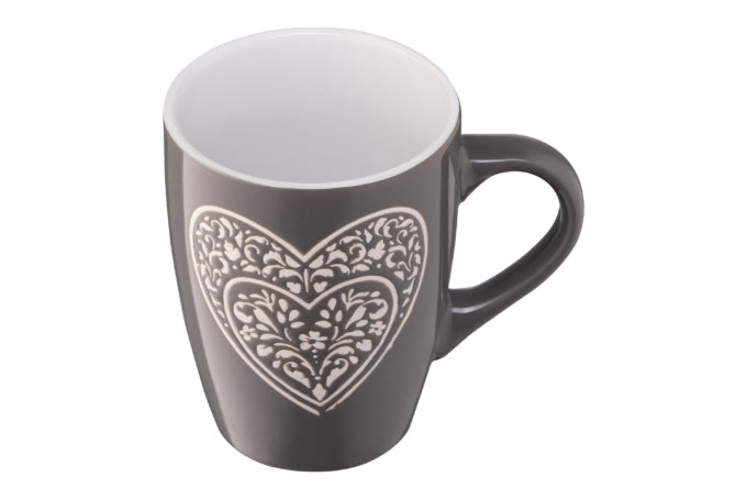 Ardesto Heart AR3467 Ceramic Mug, Assorted Designs, 330 mL - Image 3