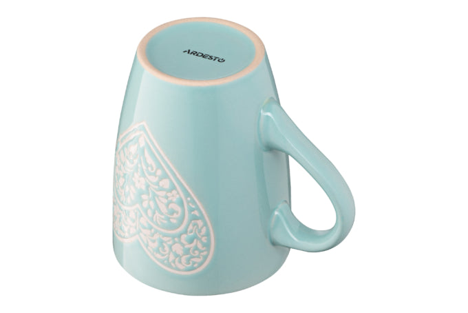 Ardesto Heart AR3467 Ceramic Mug, Assorted Designs, 330 mL - Image 4