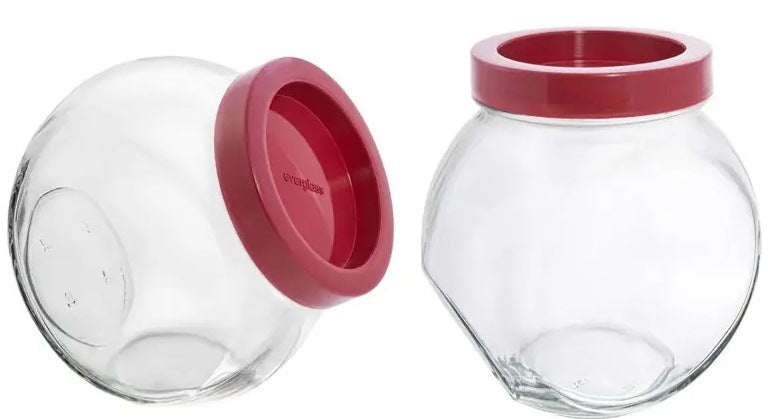 Everglass Sweet Glass Jar with Lid, 1.73 L