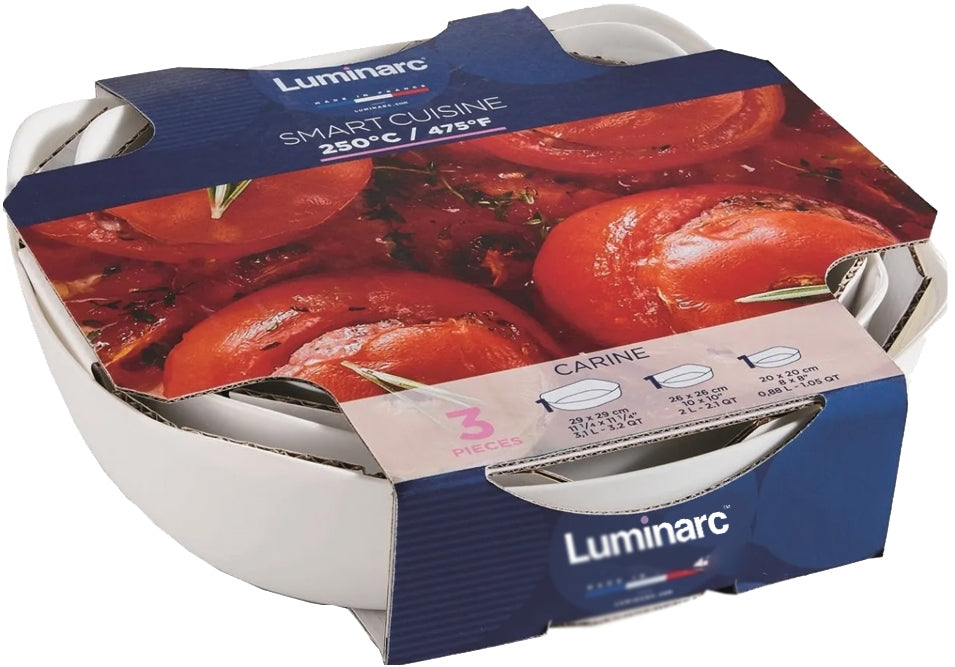 Luminarc Carine Baking Dish Set, 3 pcs