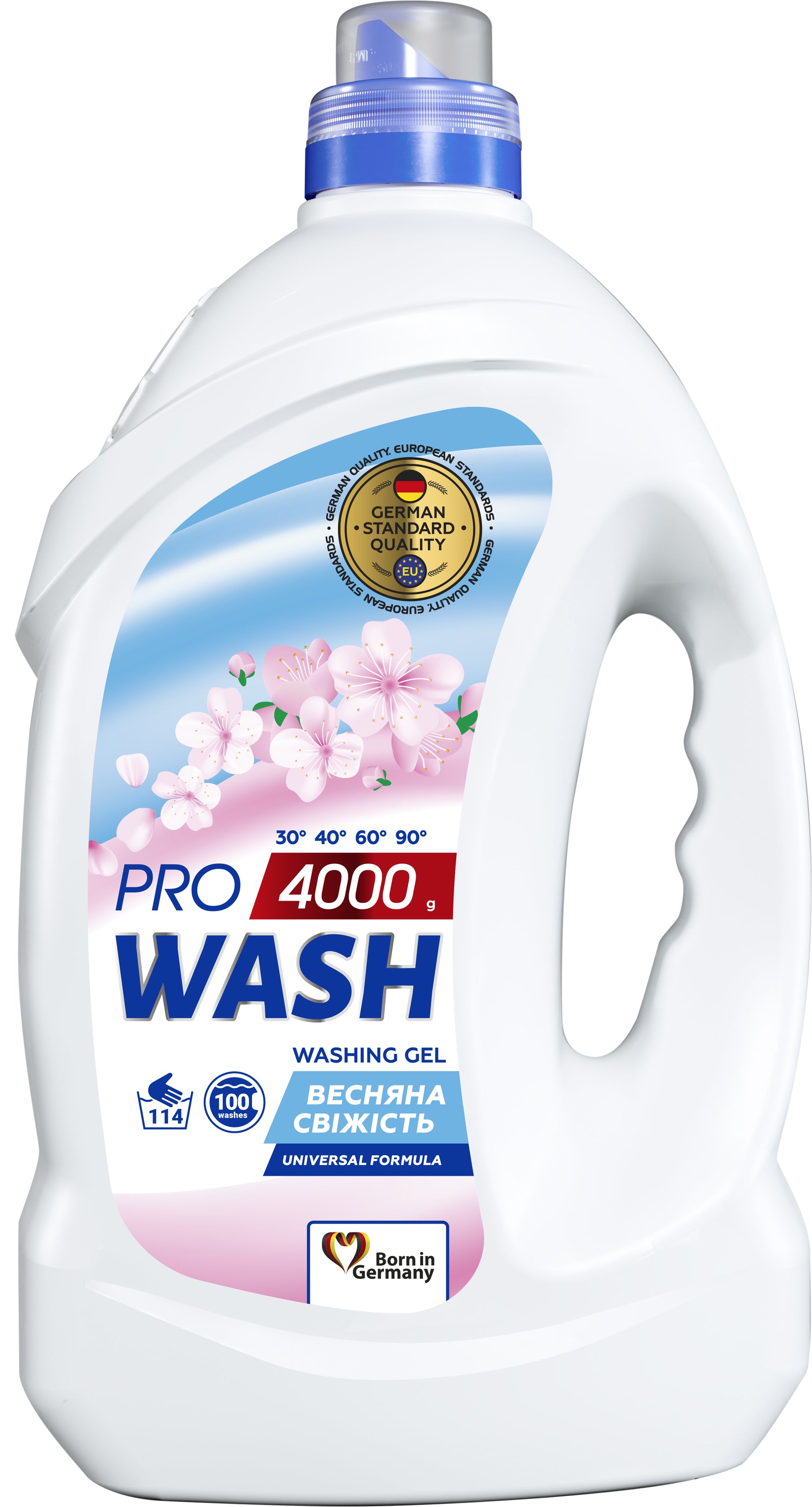 Pro Wash Spring Freshness Liquid Laundry Detergent, 4 kg