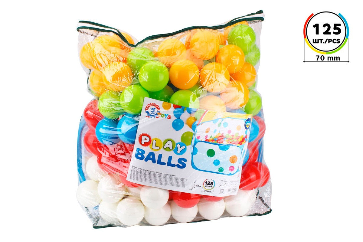 TechnoK 8942 Dry Ball Pit & Ball Set, 125 pcs - Image 2