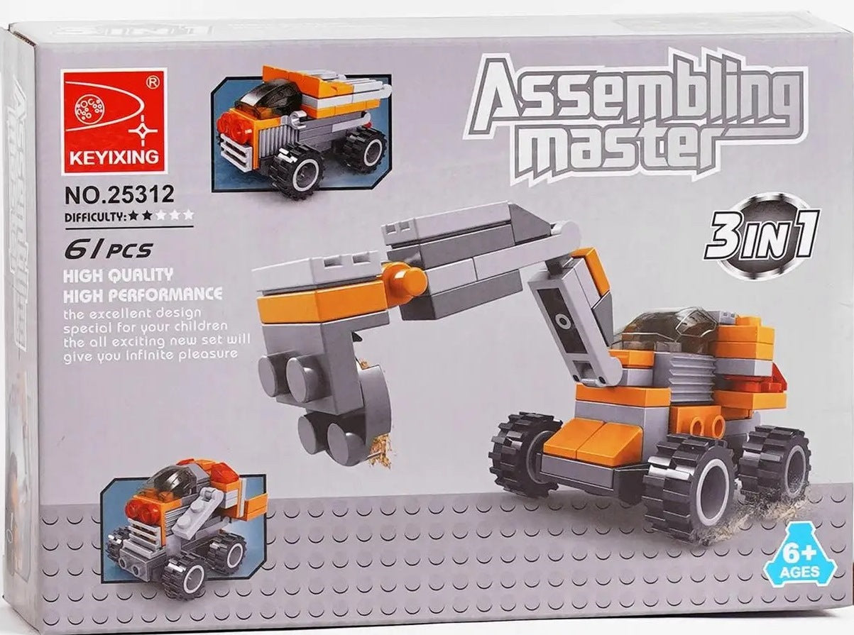 Keyixing 25312 Assembling Master Building Set, 61 pcs