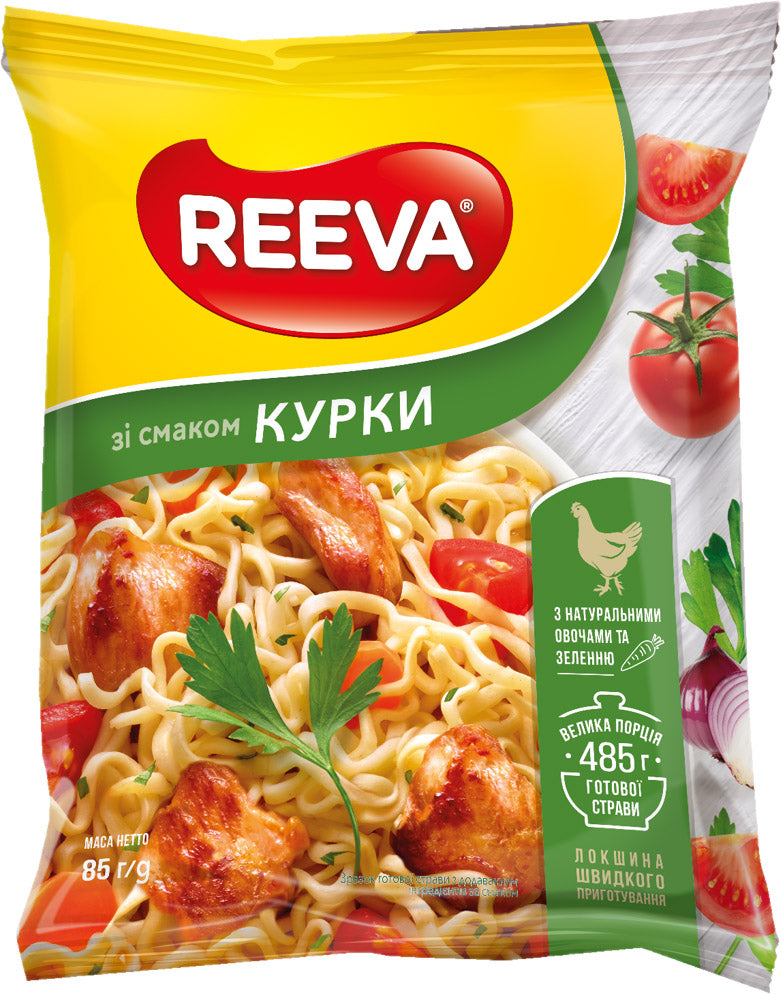 Reeva Chicken-Flavored Instant Noodles, 85 g