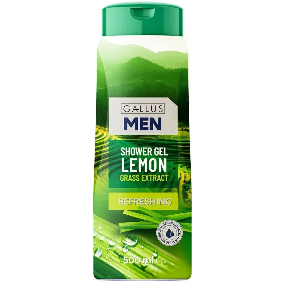 Gallus Men Refreshing Shower Gel, 500 mL