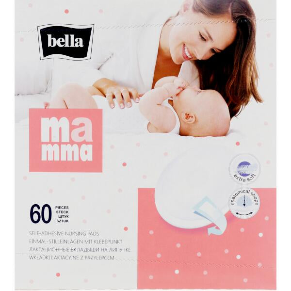 Bella Mamma Adhesive Nursing Pads, 60 pcs