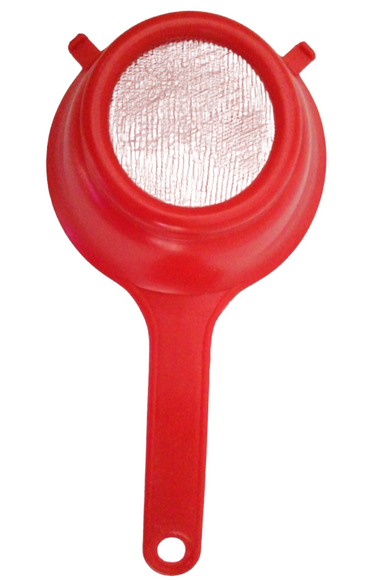 Small Plastic Strainer with Nylon Mesh, 9 x 5.5 x 4 cm - Image 2
