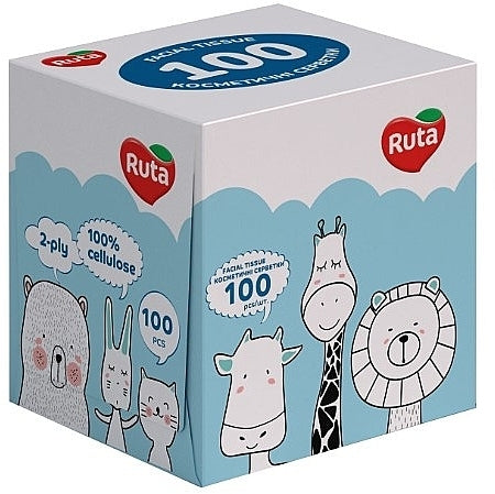 Ruta Kids Facial Tissues in Box, 100 Sheets - Image 2
