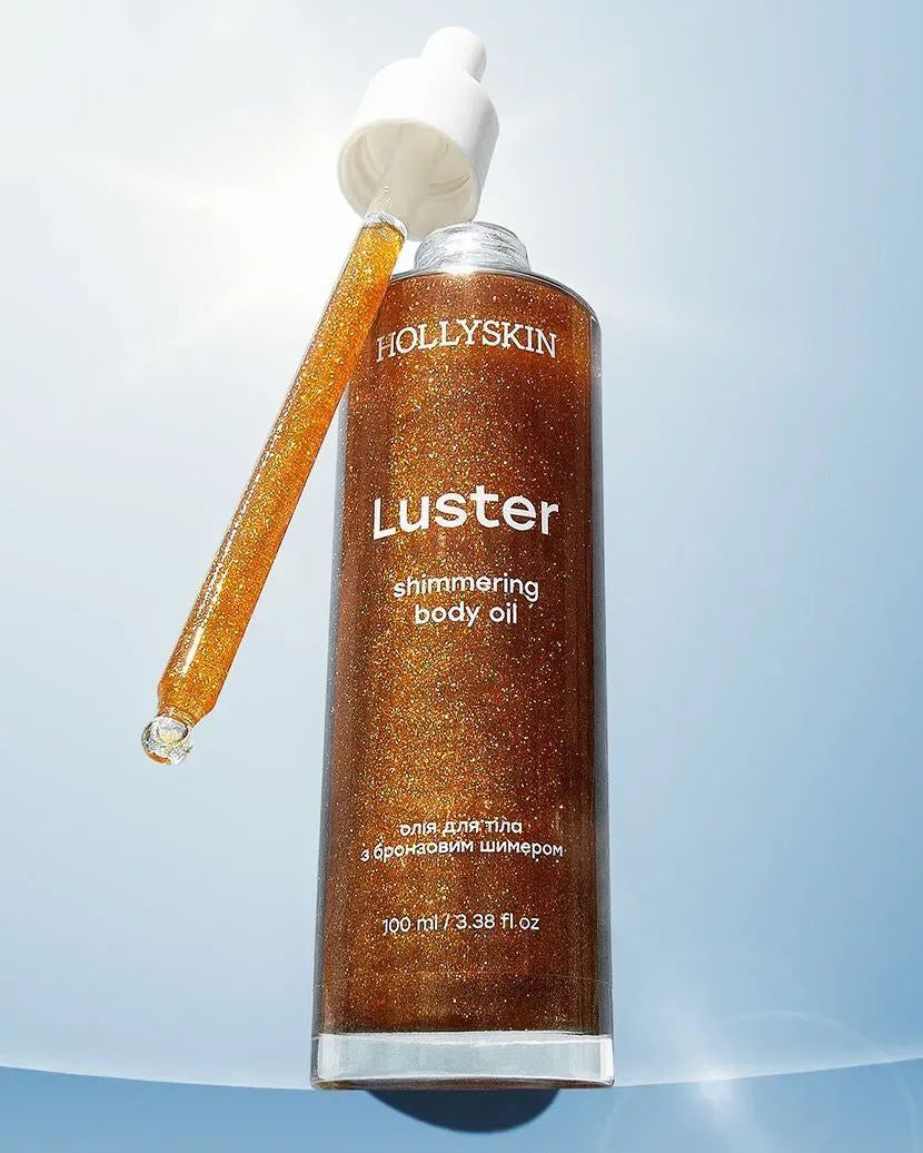 Hollyskin Luster Bronze Shimmering Body Oil, 100 mL - Image 2