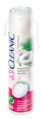 Cleanic Cosmetic Cotton Pads, 80 pcs