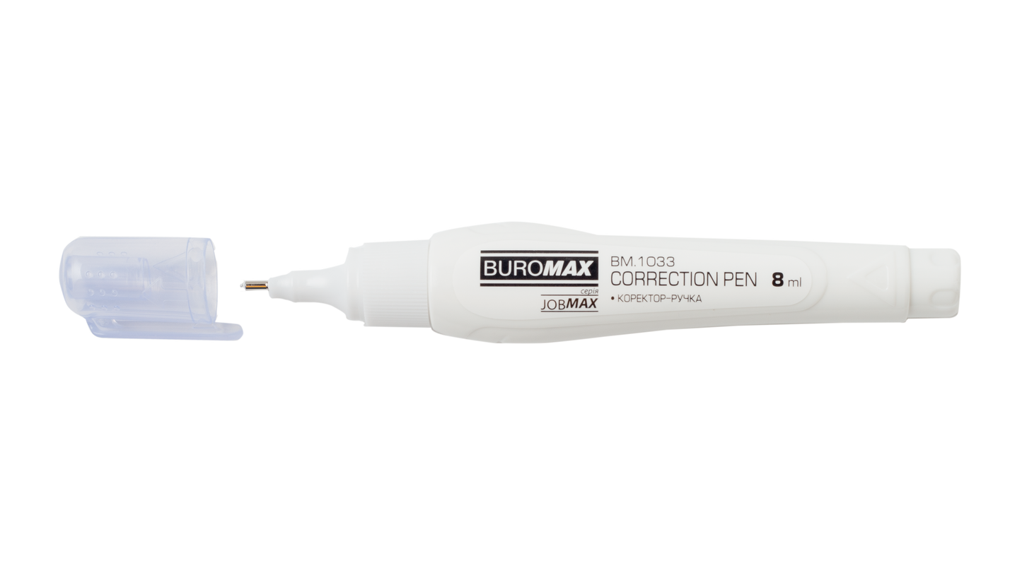 Buromax Jobmax BM 1033 Alcohol-Based Correction Pen with Metal Tip, 8 mL - Image 2
