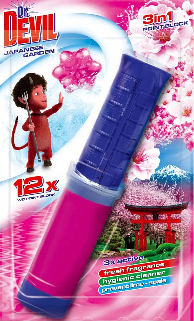 Dr. Devil Japanese Garden Toilet Cleaning Gel Discs, 75 mL