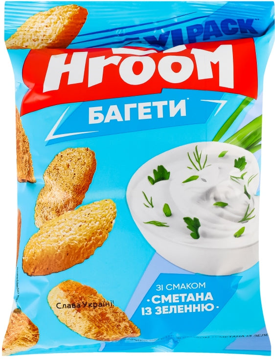 Hroom Sour Cream & Herb Baguette Croutons, 100 g