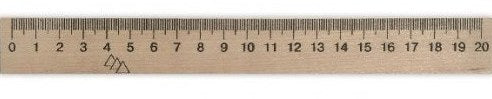 Wooden Ruler, 20 cm