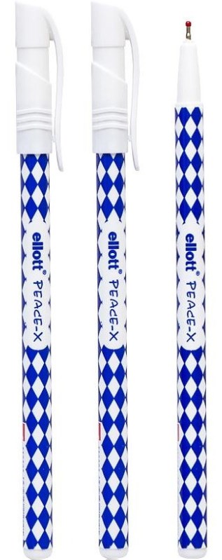 Ellot ET2303 Peace-X Blue Ballpoint Pen, 0.7 mm