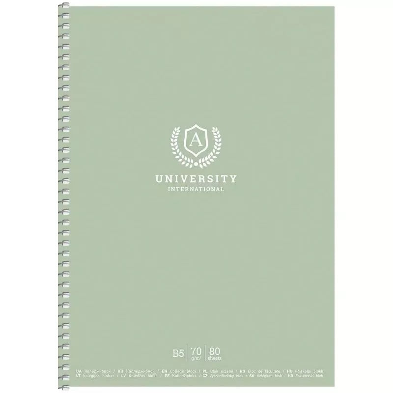 Shkolyaryk B5-080-6509K B5 College Spiral Notebook, 80 Sheets - Image 2