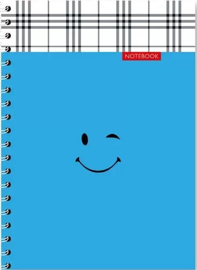 Polihrafist A5 Spiral Grid Notebook with Cardboard Cover, 48 Sheets