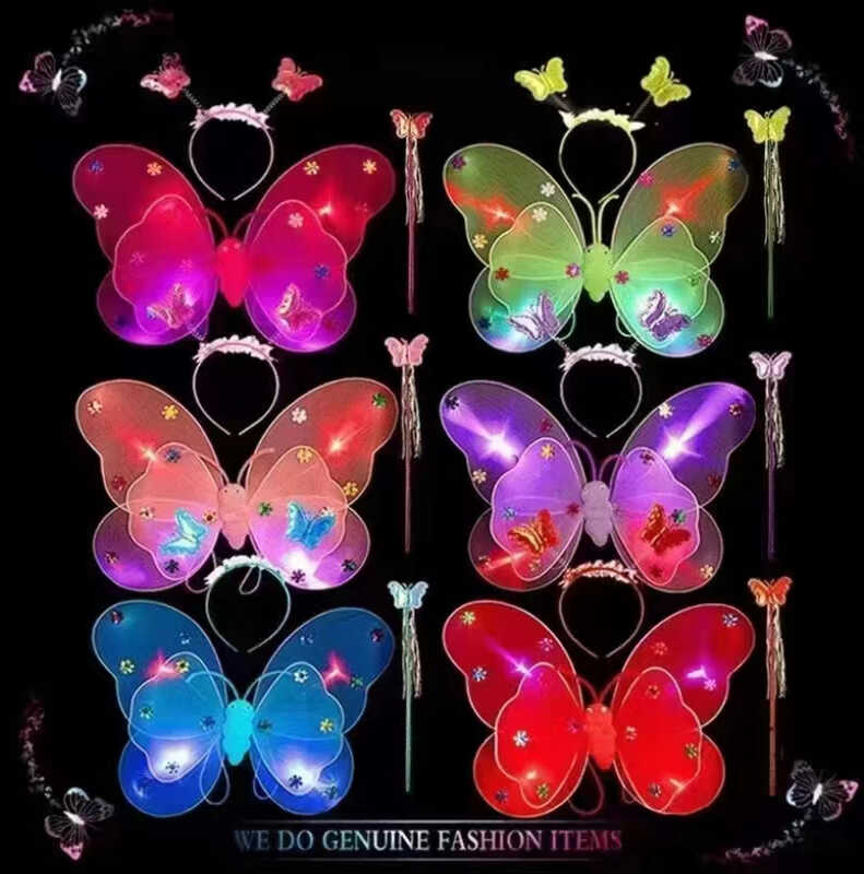 C 68490 Costume Wings Set with Magic Wand & Headband
