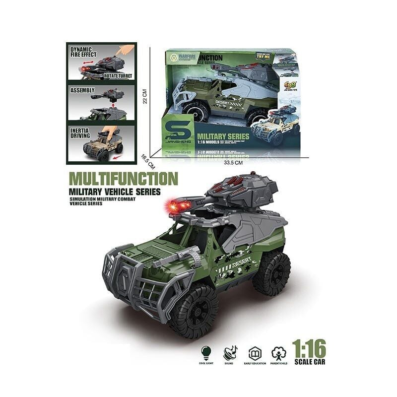 JS 207 Toy Vehicle with Automatic Barrel Vibration