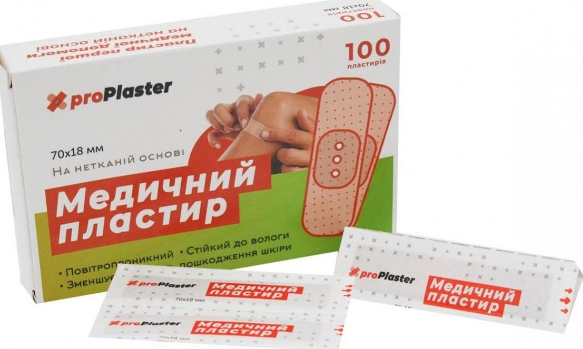 proPlaster Medical Adhesive Bandages, 70 x 18 mm, 100 pcs (Price per 1 pc)