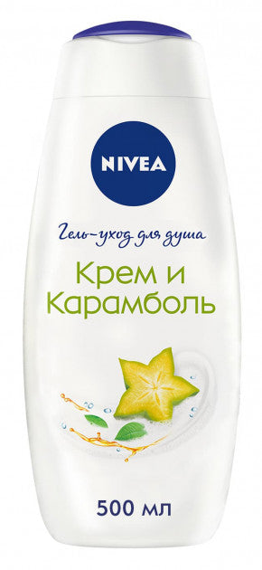 Nivea Cream & Starfruit Shower Gel, 500 mL
